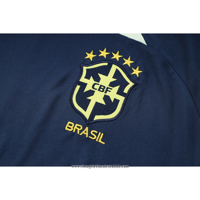 Tuta da Track Brasile Manica Corta 2022 2023 Blu